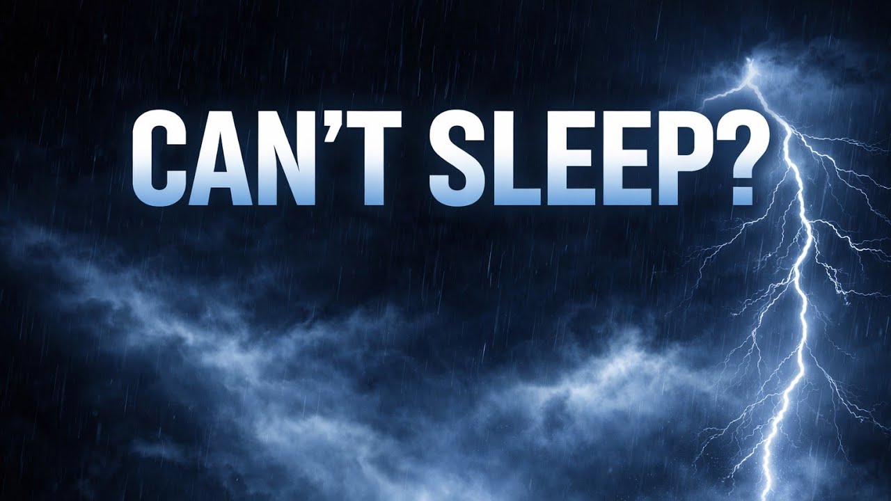Rain Sounds for Sleeping | Heavy Rain & Rolling Thunder - Black Screen 10Hours