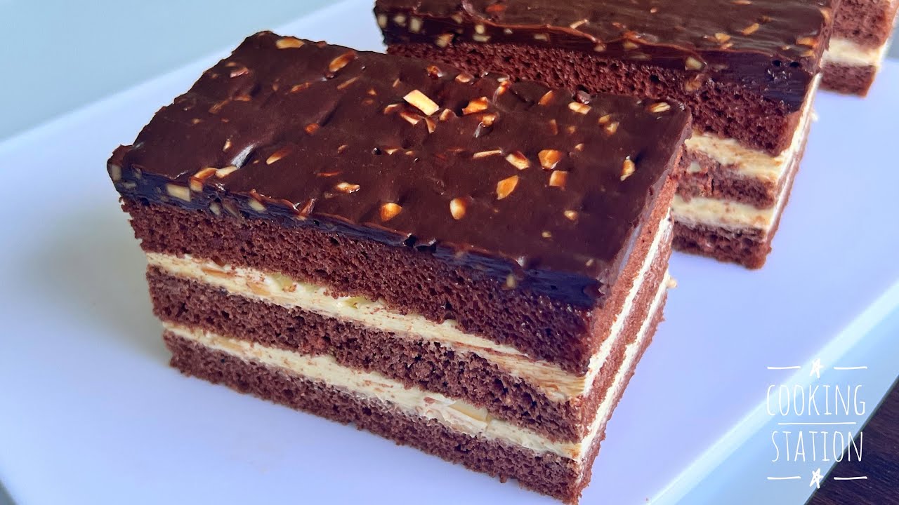 Вкусный миндальный шоколадный торт легкий рецепт