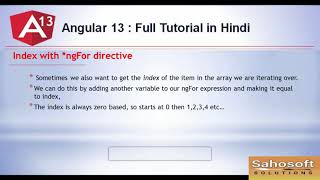 ngFor in Angular 13 : Angular 13 Tutorial in Hindi