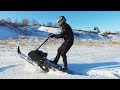 Снегоход своими руками ИСПЫТАНИЯ #2 ДЕТАЛИ/ Mini snow bike