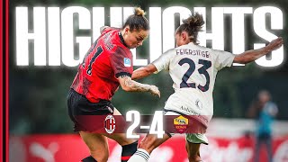 Marinelli and Dompig score in home defeat | AC Milan 2-4 Roma | Highlights Women’s Serie A