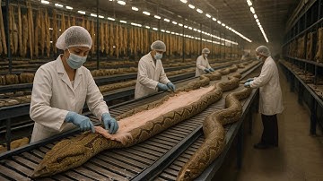 Inside the Snake-Leather Factory: From Snake Skin to Luxury Jacket (Full Process)