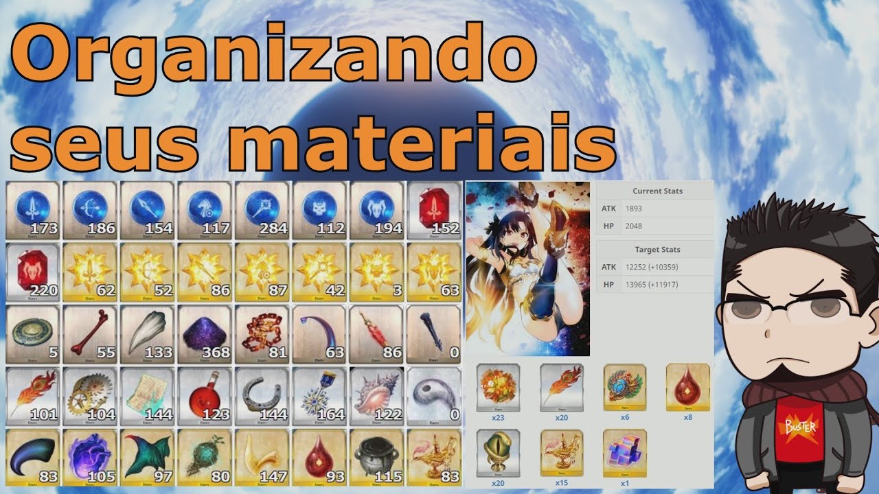 Fate Grand Order Basicos Calculadoras De Material Youtube