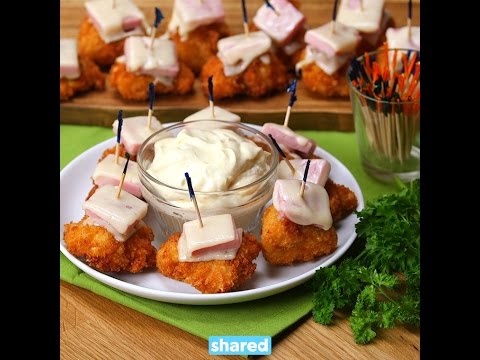 Chicken Cordon Bleu Bites | Appetizers