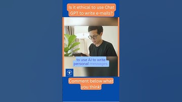 Is It ETHICAL to Write E-mails With Chat GPT? #shorts