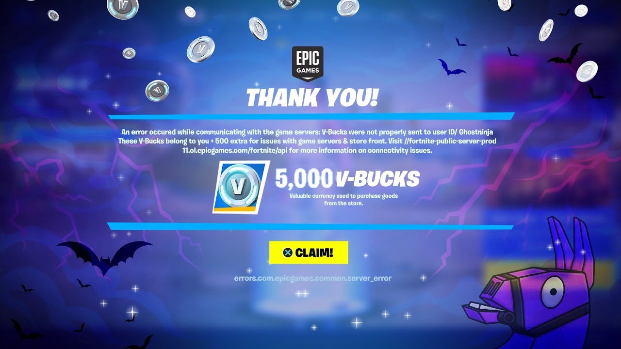 5,000 V-Bucks - Epic Games Store