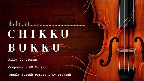 Amazing Quality | Chikku Bukku Rayile | 24 Bit Song | AR Rahaman | Prabhu Deva | Suresh Peters