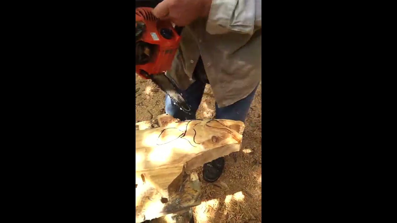 Chainsaw Carving A Florida Fish YouTube