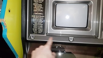 How to adjust the little 9" Monitor of a SEGA MegaTech cabinet