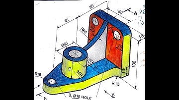 Sectional Orthographic Projection-2....draw sectional F.V, Top view & L.H.S.V...Prof. Sudhir Thakre