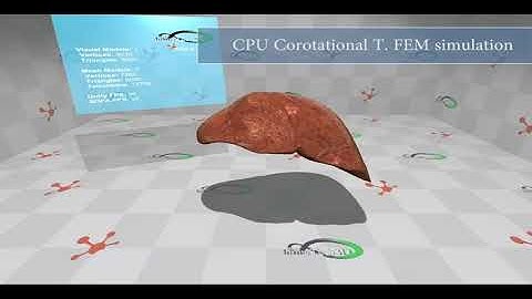SofaAPAPI-Unity3D - Finite Element simulation performances