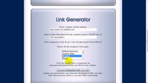 How to Cloak your links, Track your stats and earn money using MultiplymyTraffic.com