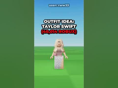 Taylor Swift Roblox Outfit - YouTube