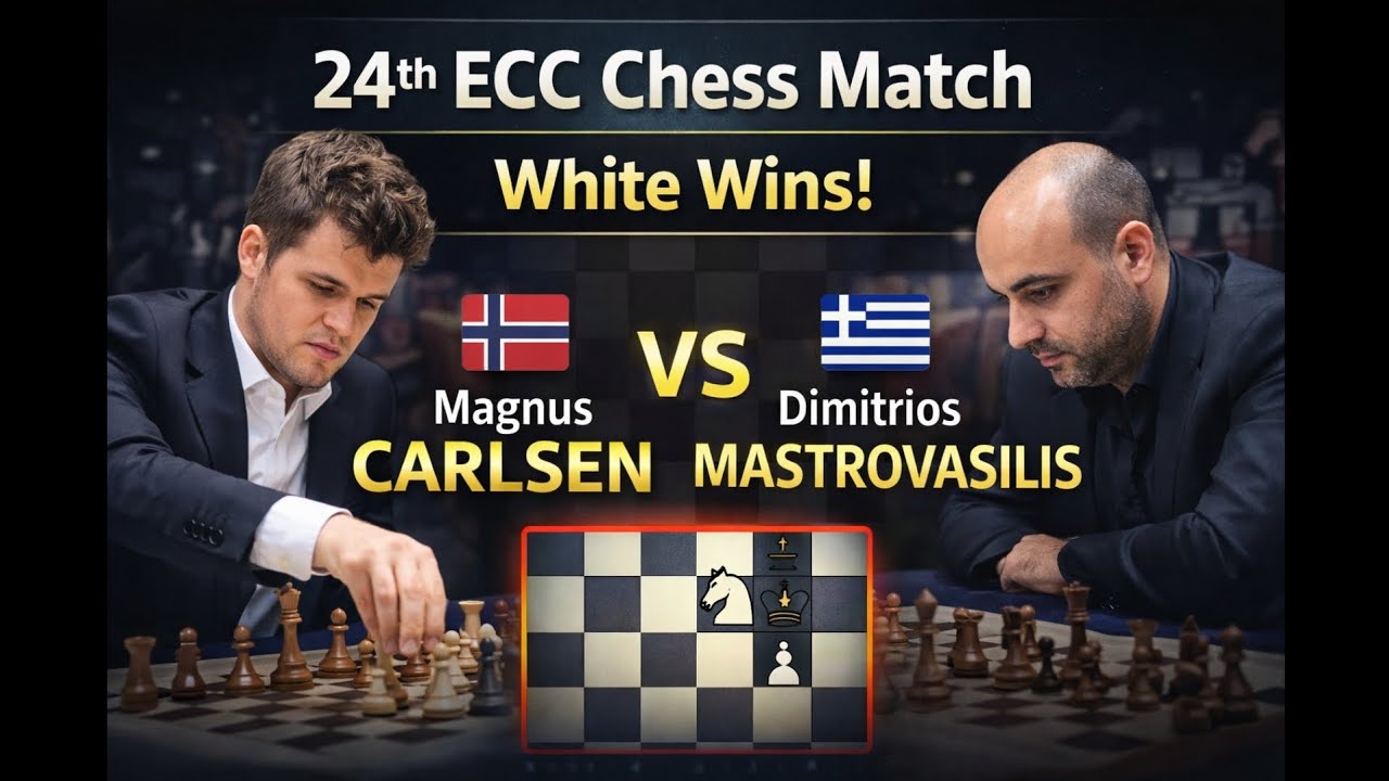 “Strategi Kelas Dunia! Kemenangan Carlsen Step by Step VS Dimitros Mastrovasilis.