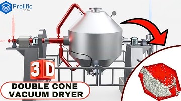 How Rotocone Vacuum Dryer Works | RCVD / DCVD Explained | 3D Process Animation