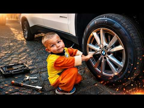 The BMW X5 broke down! A little mechanic saved the car! 🚗🔧