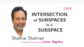 LA14 Intersection of Subspaces is a Subspace
