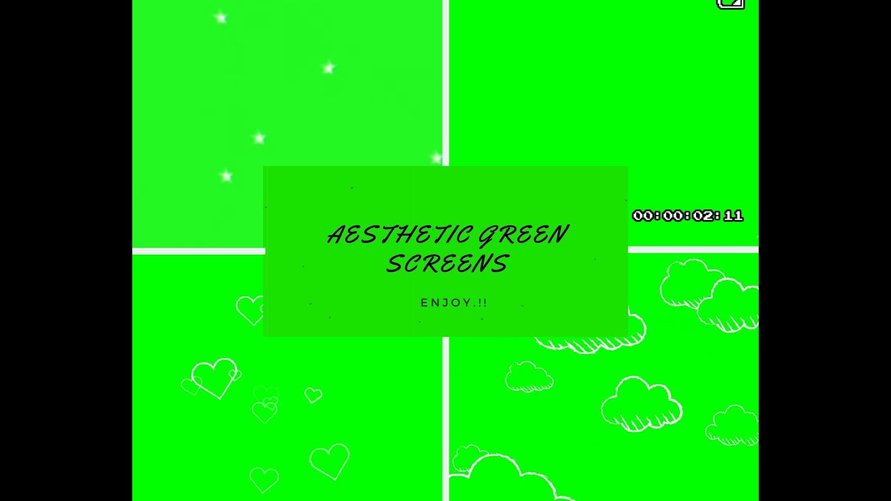 5 FREE Aesthetic Green Screen for Videos 2020 | W/ Music | GraphicsbyTaijoura