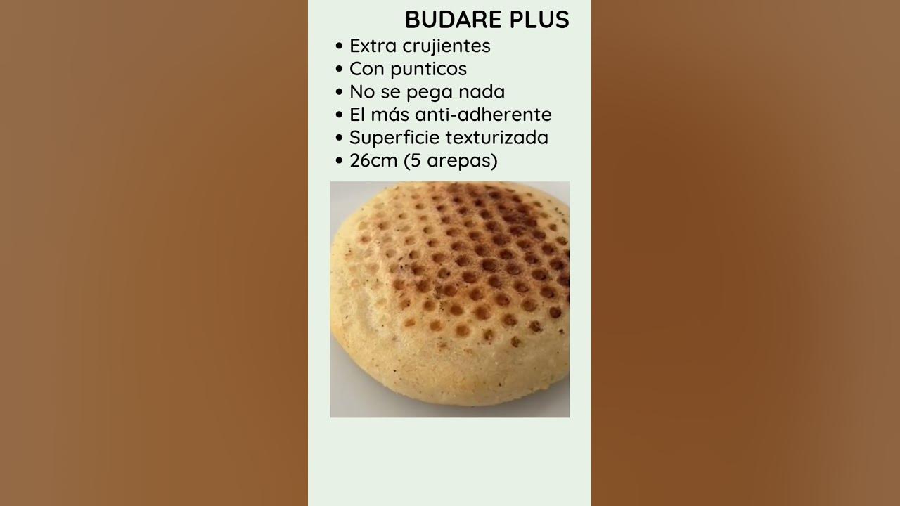 Budare Plus. Diseñado y Hecho en Venezuela. El más anti-adherente con  superficie texturizada. 