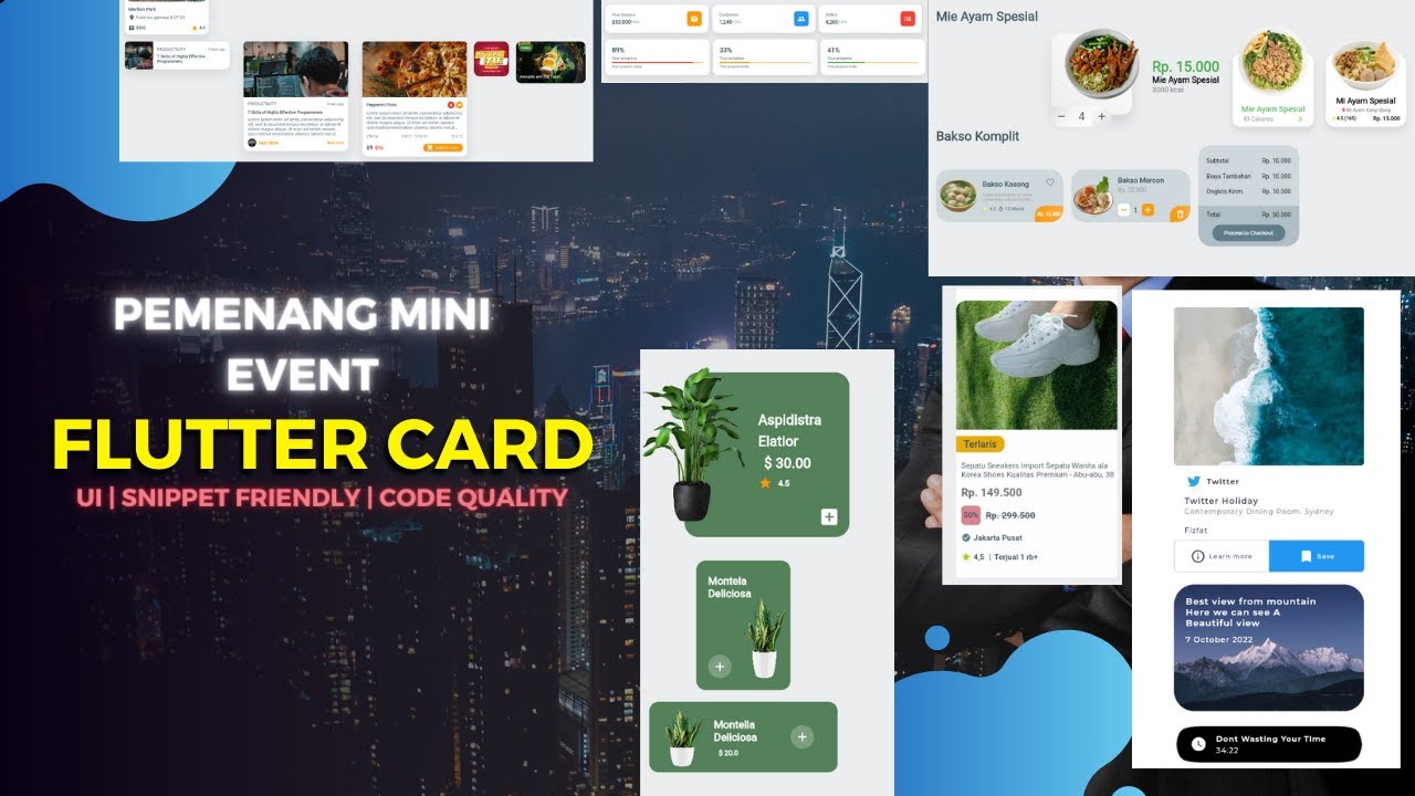 Pemenang Mini Event Flutter Card - YouTube