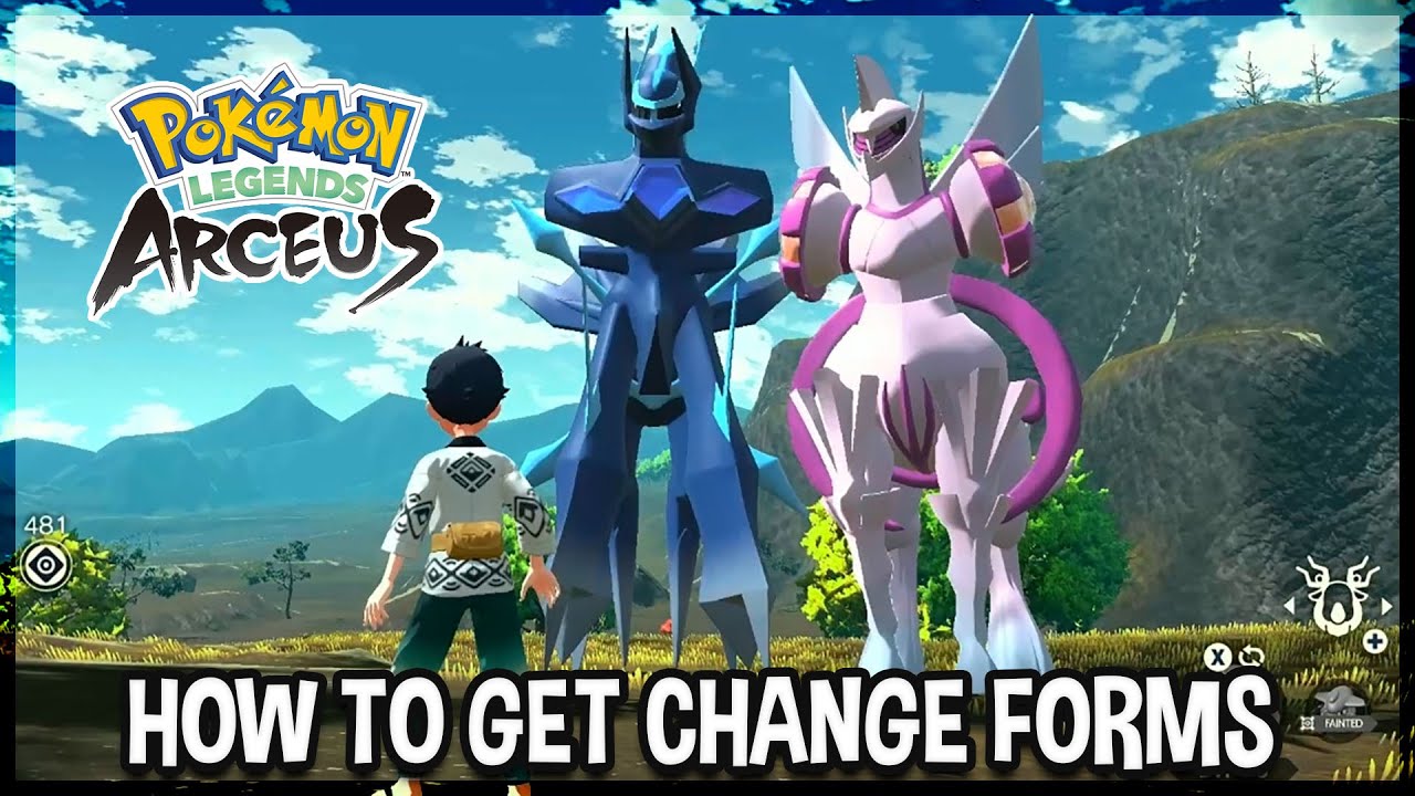 Pokémon Legends: Arceus - How to Change Forms for Dialga & Palkia