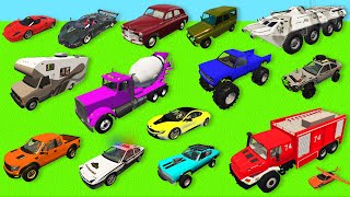 Cars crashes #5 FIRE TRUCK. Cars for kids &amp; Vehicles for children. Cars crashing Beamng