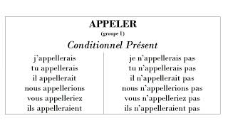 Appeler Groupe 1 - Conditionnel Présent