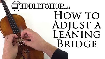 How to Adjust a Leaning Bridge