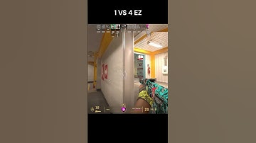 1 VS 4 What EZ ?? #shorts  #counterstrike2 #counter #gaming #streamer #cs2  #cs2clips