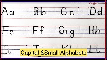 Write abc/How to write abcd in four line notebook/ Alphabet with Beautiful handwriting