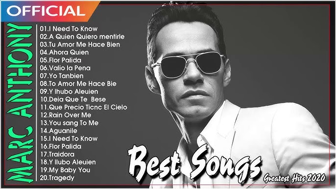 Marc Anthony Greatest Hits Full Album Best Songs Of Marc Anthony Nonstop Playlist Youtube