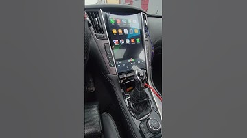 2015 Infiniti Q50 tesla screen #automobile #androidcarplay #smartphone #carentertainment #car