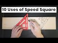 Top 10 uses of the speed square like a boss