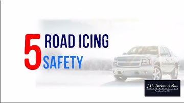 Road Icing Safety Tips. How to Correct a Slide on an Icy Road