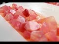 Making and Cutting Rose Quartz Gemstone Cold Process Soap