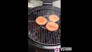 Burgers on the Akorn BBQ