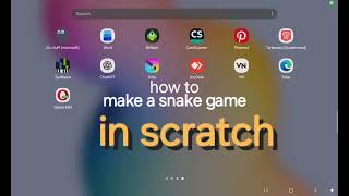 How to make a snake game in scratch