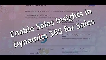How to install Microsoft Dynamics 365 Sales Insights