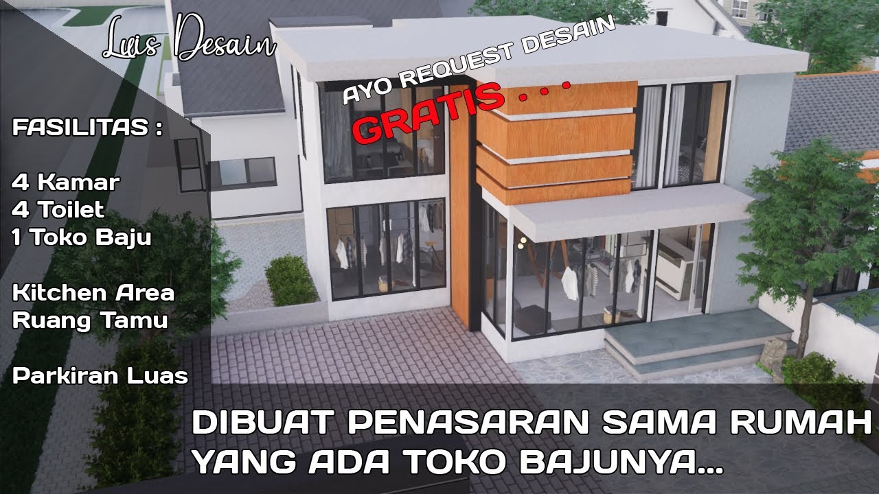 RUMAH BUTIK RUMAH BOUTIQUE RUMAH TOKO BAJU 18x10 YouTube