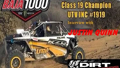 JUSTIN QUINN INTERVIEW #1919 UTV INC 2014 BAJA 100...