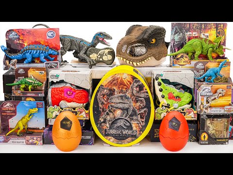 Jurassic World Unboxing Review |Crazy RC Dino Bot ,Giant Dinosaur eggs ,Dino Mask ,Triceratops| ASMR