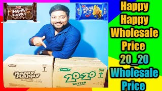 Happy Happy biscuit Wholesale price || 20-20 biscuit wholesale price || Parle g box wholesale price