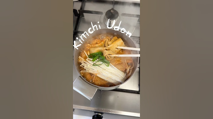 🍜Spicy Kimchi Udon in 10min! #koreanfood #shorts