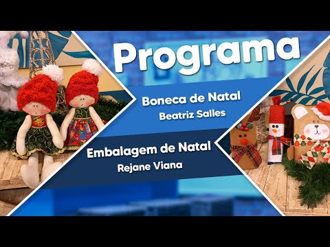 BONECA DE NATAL E EMBALAGENS DE NATAL