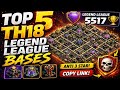 99% 1 Star TH18 Legend League Base 😱 | Hardest Tested Base + Link Th18 War Base Clash of Clans (3)