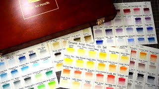 Derwent Artist Coloured Pencils Colour Swatching Process - YouTube