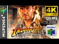Indiana Jones and the Infernal Machine (Mupen64Plus) 4K 60ᶠᵖˢ | 120 FPS Boost | Emulador N64