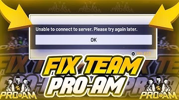 How To Fix Unable To Connect To Server Team Pro Am Screen NBA 2k19 | Team Pro Am Not Working Fix