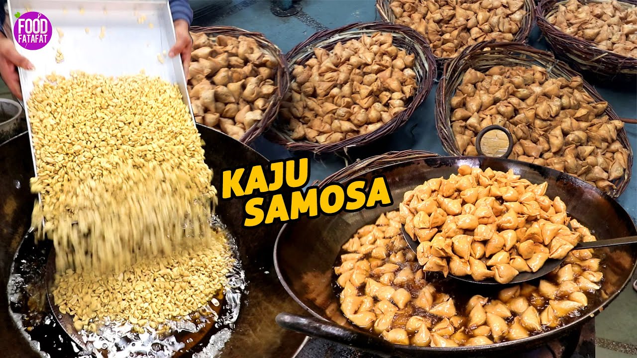 Holi Special Kaju Samosa Making In Mega Kitchen