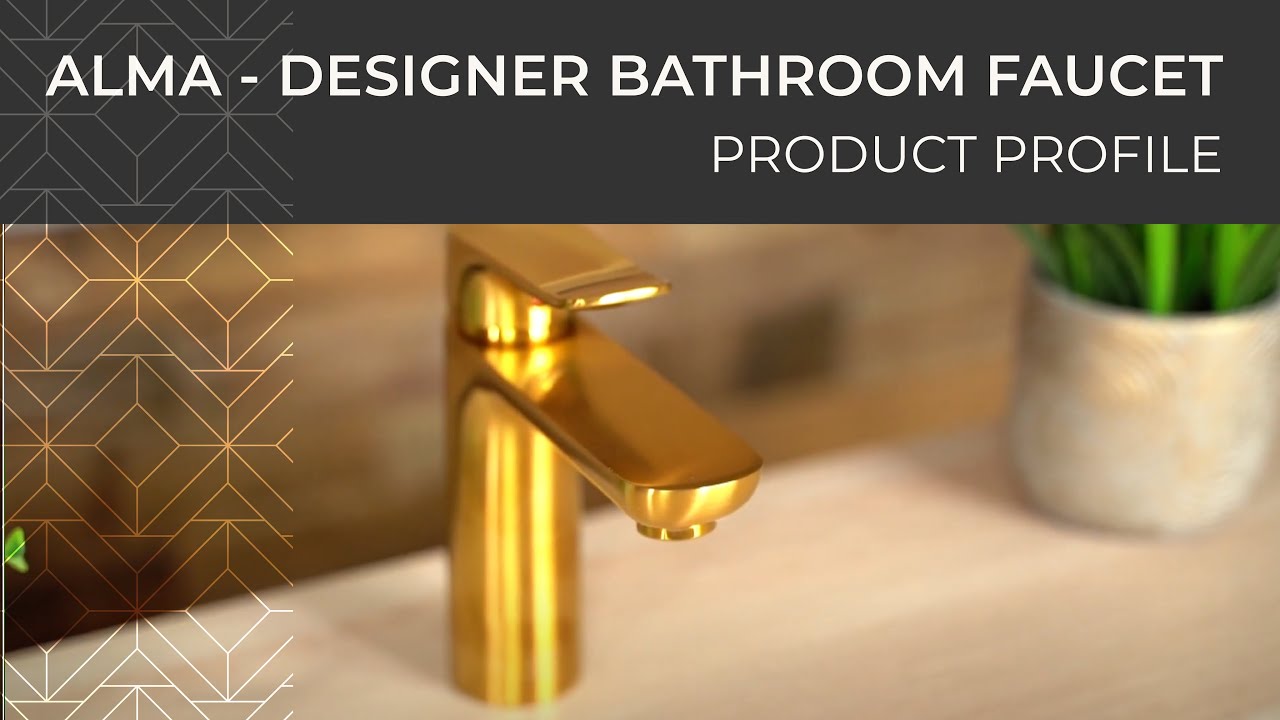ALMA - Champagne Gold Bathroom Sink Faucet | PEARL Canada